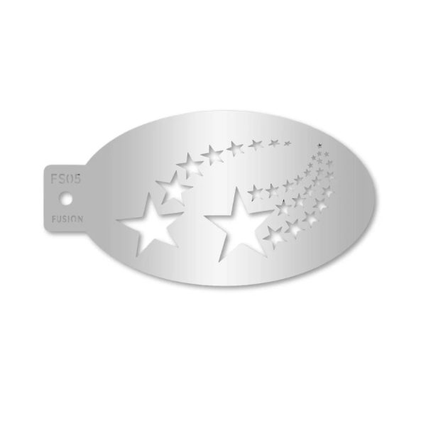 Shooting Stars Face Paint Stencil - FS05