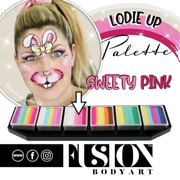 Fusion Body Art Face Painting Split Cakes – LODIE UP Sweety Pink | 30g