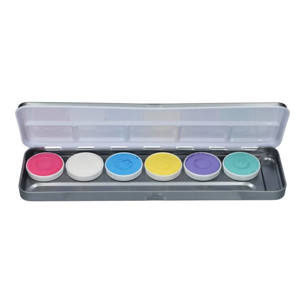 Superstar Aqua Face and Body Paint Palette – 6 Pastel Unicorn