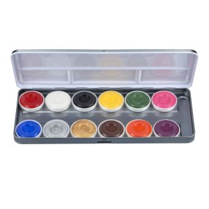 Superstar Aqua Face and Body Paint Palette - 12 Bright Colors