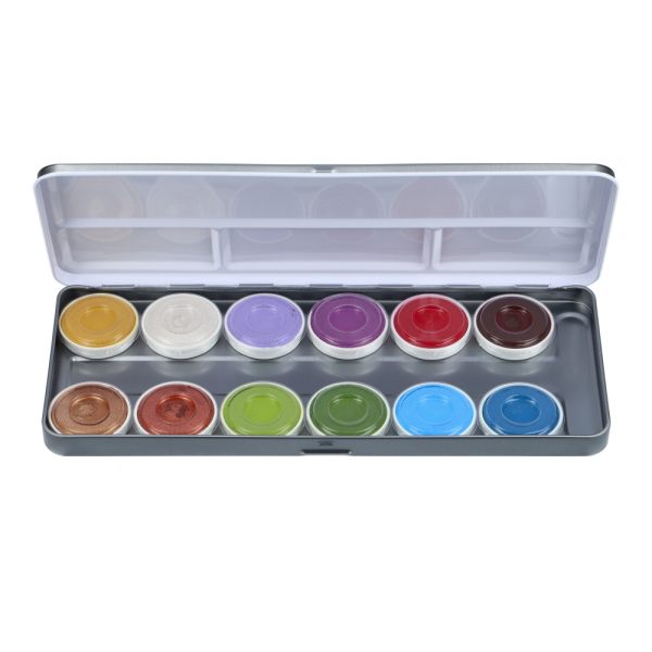 Superstar Aqua Face and Body Paint Palette - 12 Colors Fairy Tales & Animals