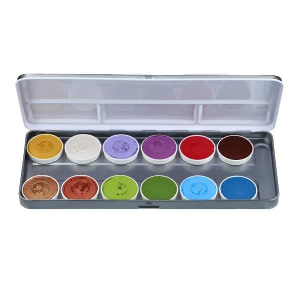 Superstar Aqua Face and Body Paint Palette - 12 Colors Fairy Tales & Animals