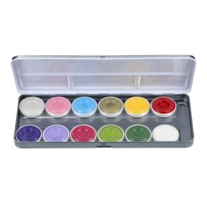 Superstar Aqua Face and Body Paint Palette - 12 Colors Botanical