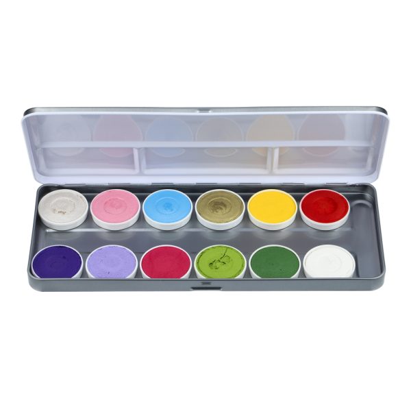 Superstar Aqua Face and Body Paint Palette - 12 Colors Botanical