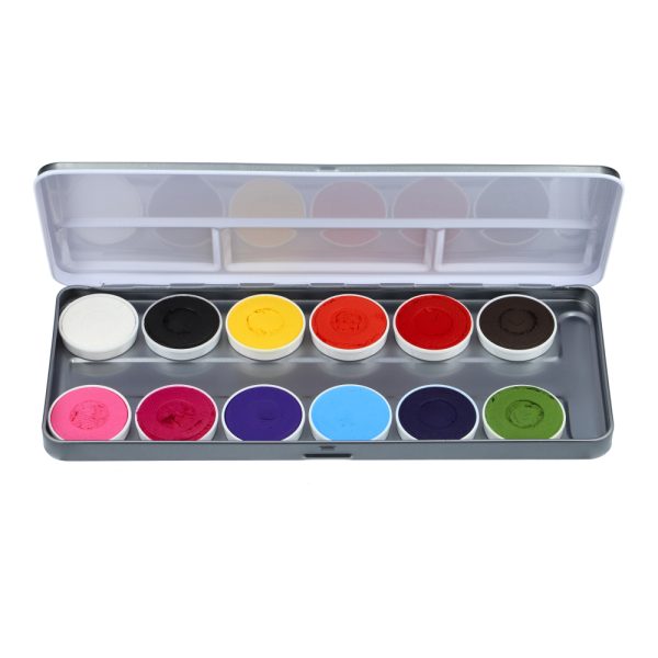 Superstar Aqua Face and Body Paint Palette - 12 Colors Sparkling Faces by Svetlana Keller