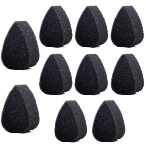 Porous black petal sponge x10 face painting