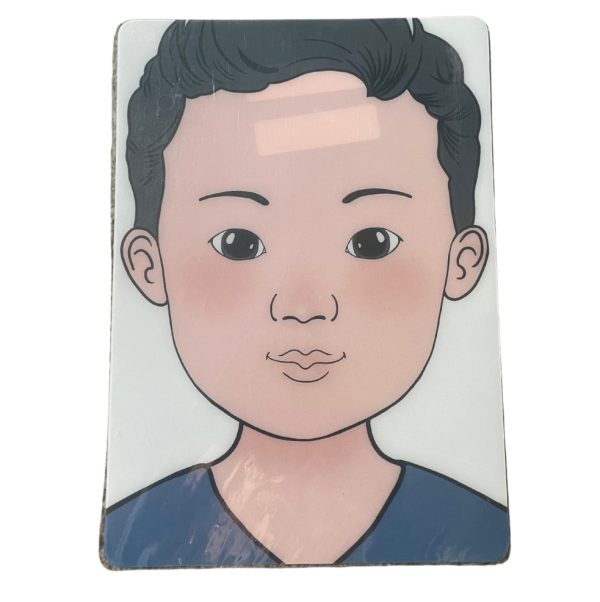 Face Painting Practice Board - Cartoon Boy