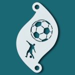 Superstar Face Paint Stencil SOCCER