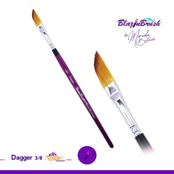 Blazin Face Painting Brush by Marcela Bustamante | Dagger 3/8