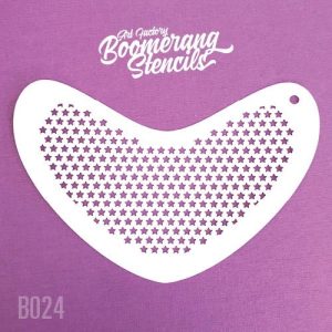 Boomerang Face Paint Stencil by Art Factory | Small Stars - B024