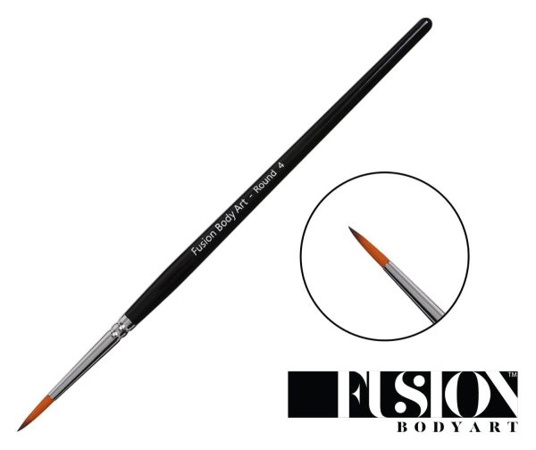 Fusion Body Art | Professional Face Paint Brush – Round 4