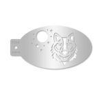 Mythical Wolf Face Paint Stencil - FS09