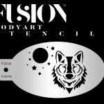 Mythical Wolf Face Paint Stencil - FS09