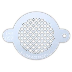 TAP 059 Face Painting Stencil | Fish Scales