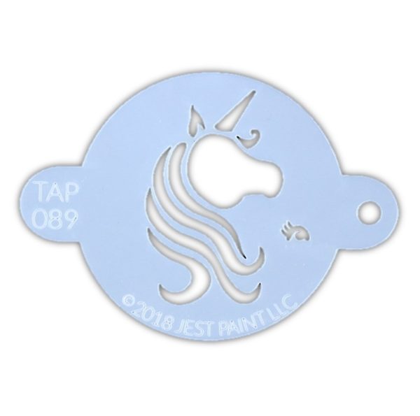TAP 089 Face Painting Stencil | Pretty Unicorn Centerpiece