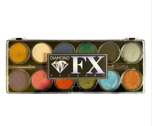Diamond FX 12 x 10g Colour Metallic Palette