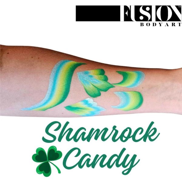 Fusion Body Art Face Painting Split Cakes – Shamrock Candy | 30g - Image 2