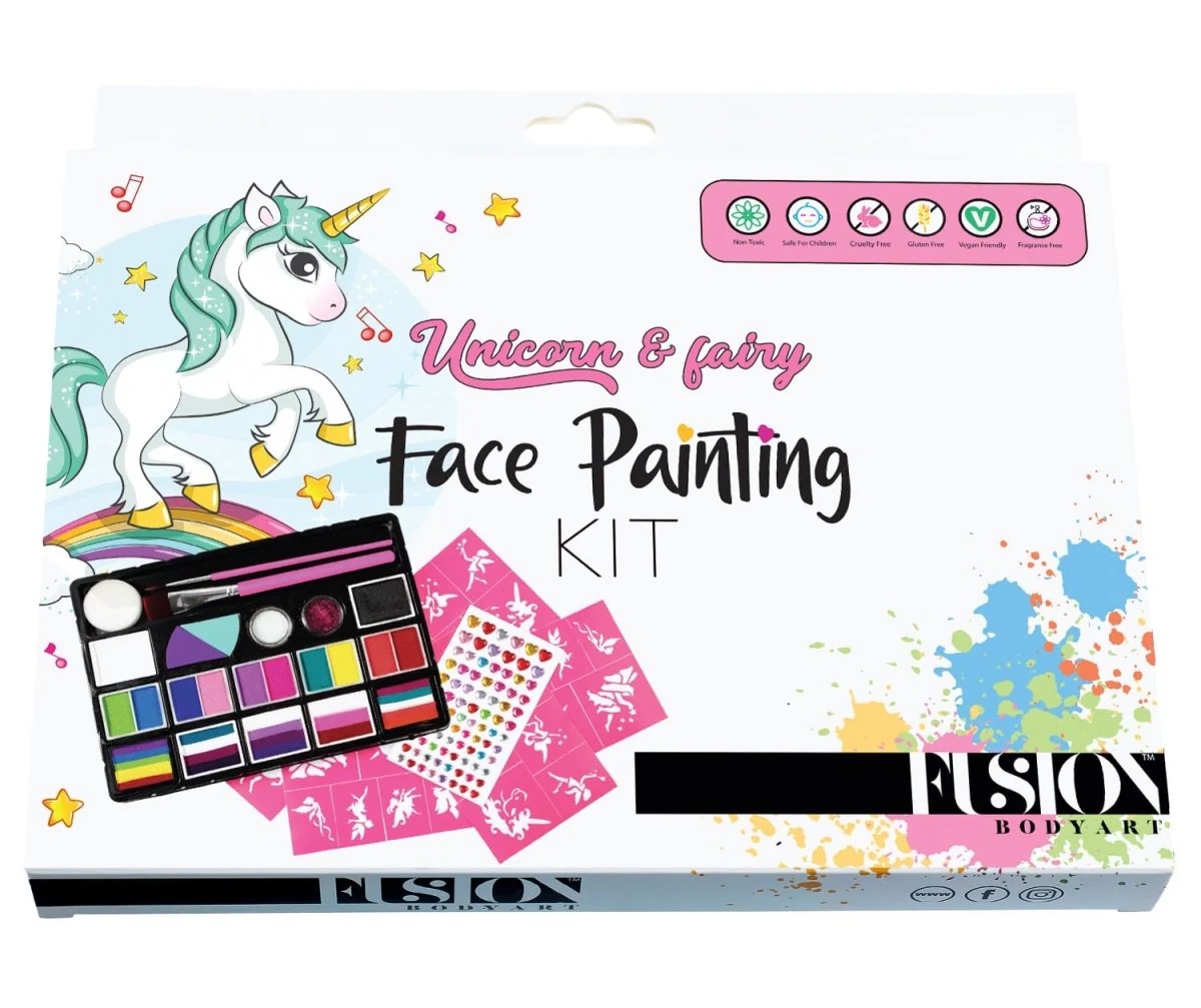 Fusion Body Art | Unicorn & Fairy Face Painting Kit - Image 3