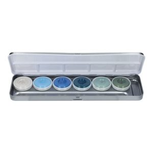 Superstar Aqua Face and Body Paint Palette – 6 Blue Lagoon Colours