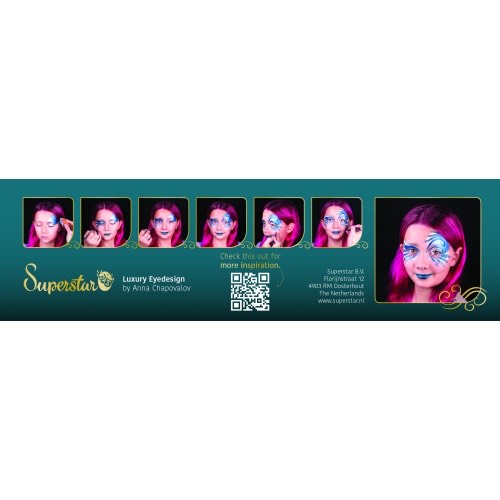 Superstar Aqua Face and Body Paint Palette – 6 Blue Lagoon Colours - Image 2