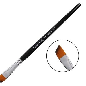 Fusion Body Art | Professional Face Paint Brush - 1/2 Inch Angle