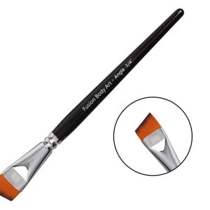 Fusion Body Art | Professional Face Paint Brush - 3/4 Inch Flat Angle