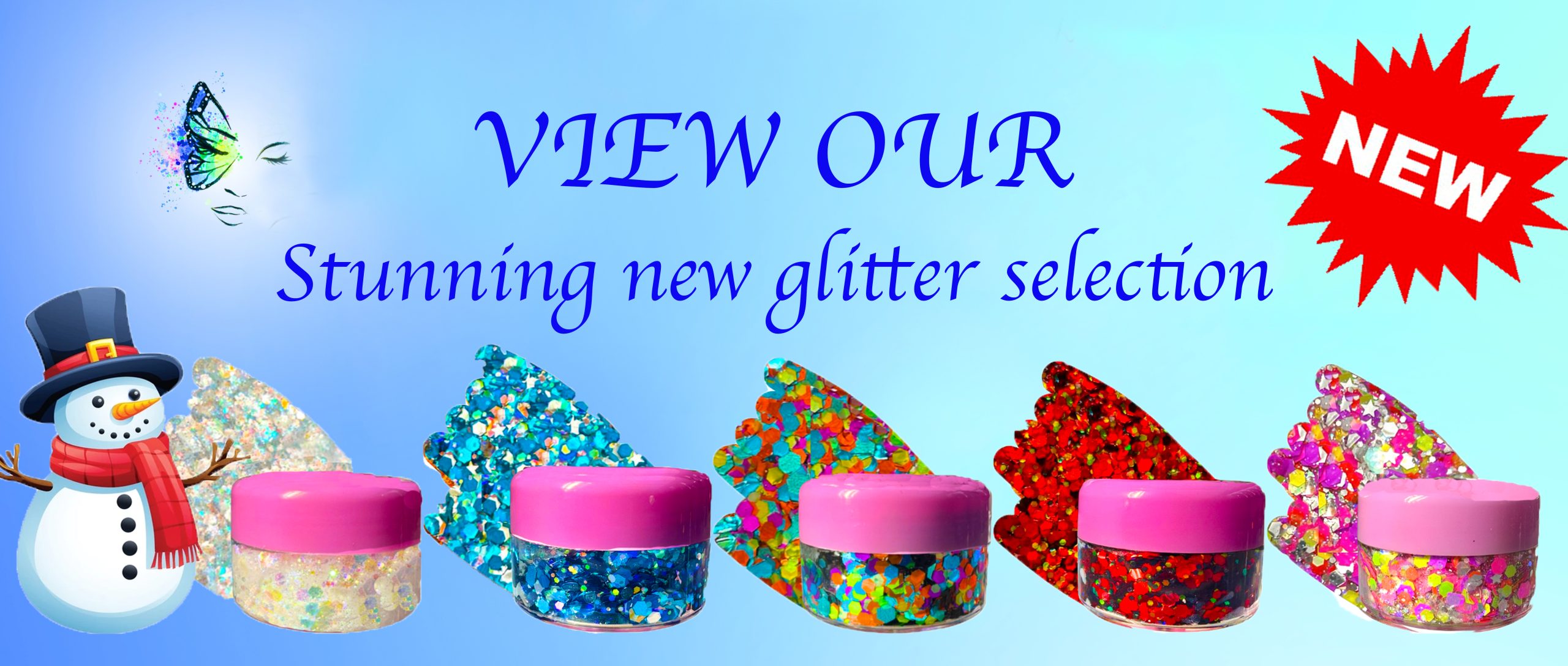 Face painting glitter