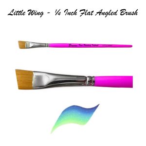 Premier Face Painting Ireland | Little Wing 1/4 Inch Flat Angled Brush