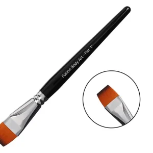 Fusion Body Art | Professional Face Paint Brush - 1 Inch Flat