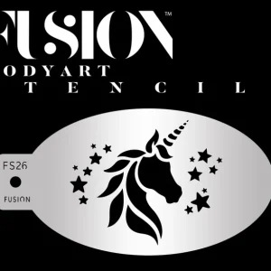 Mystical Unicorn Face Paint Stencil - FS26