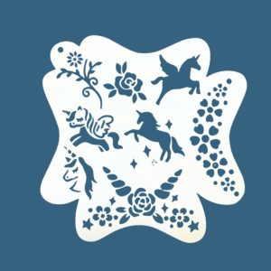 Unicorn & Pegasus Face Paint Stencil – Magical Fantasy Collection